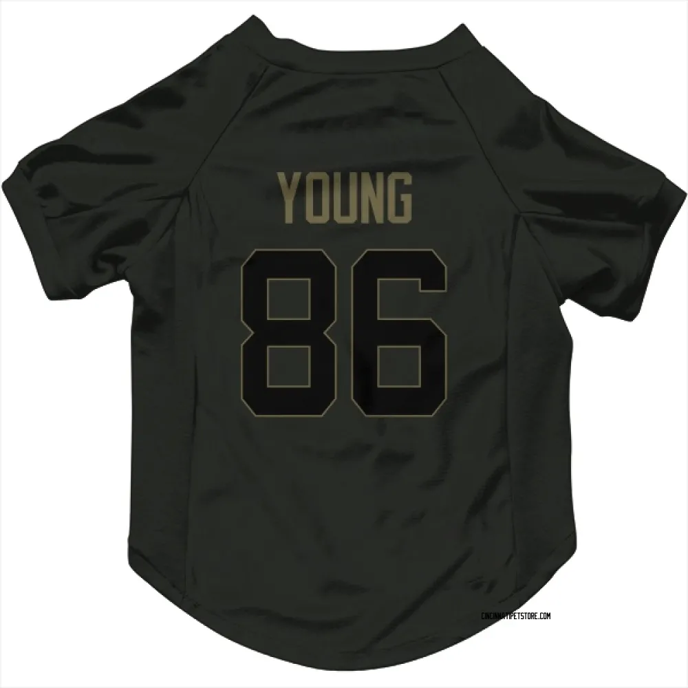 Cincinnati Bengals Colbie Young Black Service Pet Jersey for Dog & Cat