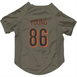 Cincinnati Bengals Colbie Young Olive Pet Jersey for Dog & Cat