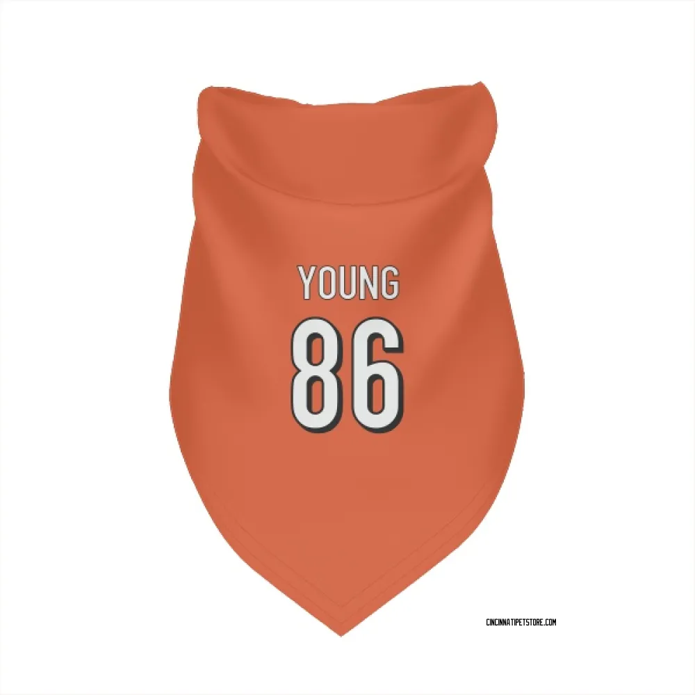 Cincinnati Bengals Colbie Young Orange Pet Bandana for Dog & Cat