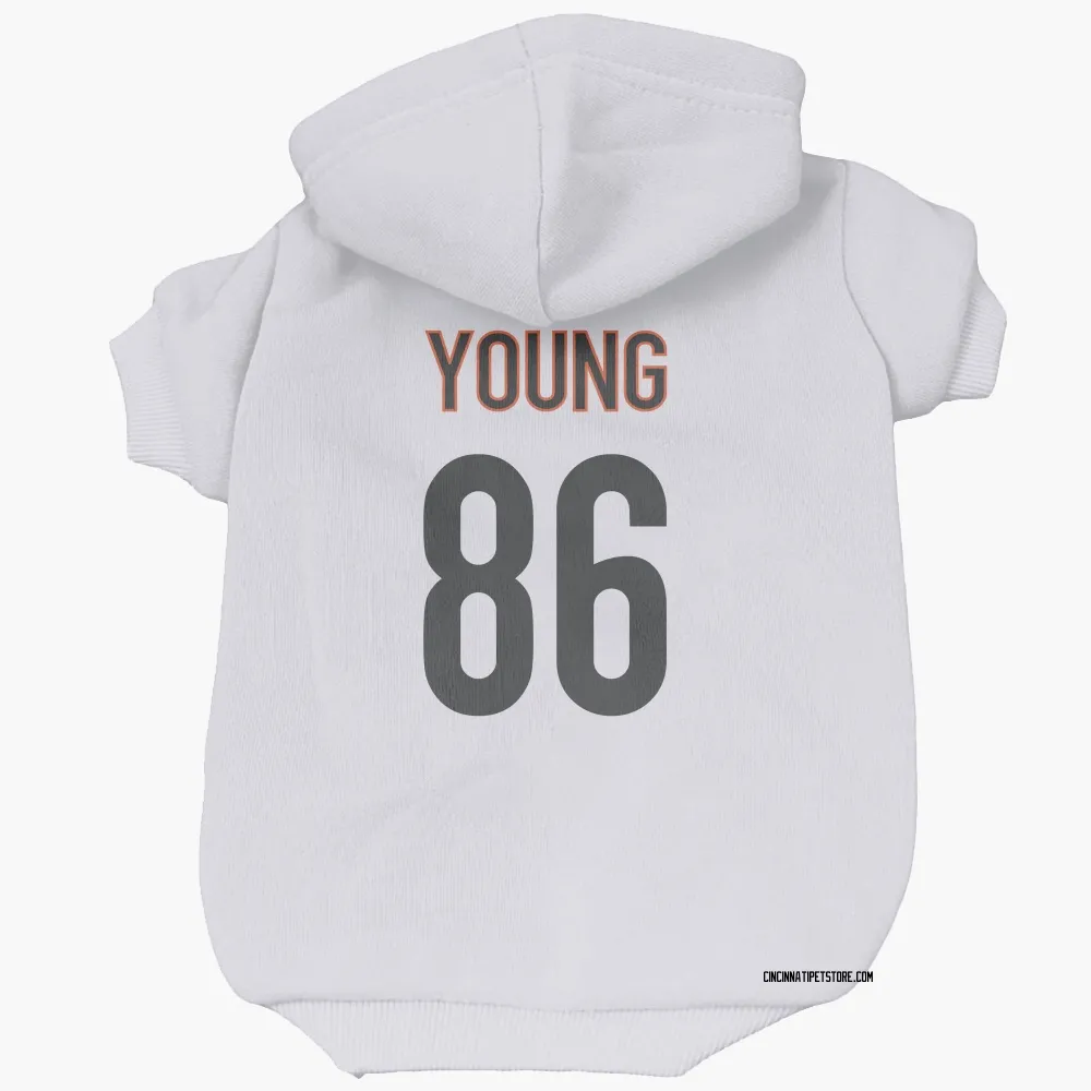 Cincinnati Bengals Colbie Young White Pet Hoodie for Dog & Cat
