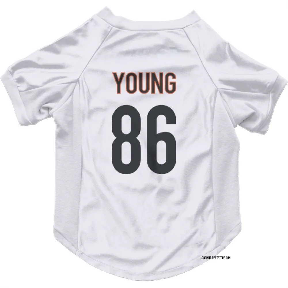 Cincinnati Bengals Colbie Young White Pet Jersey for Dog & Cat