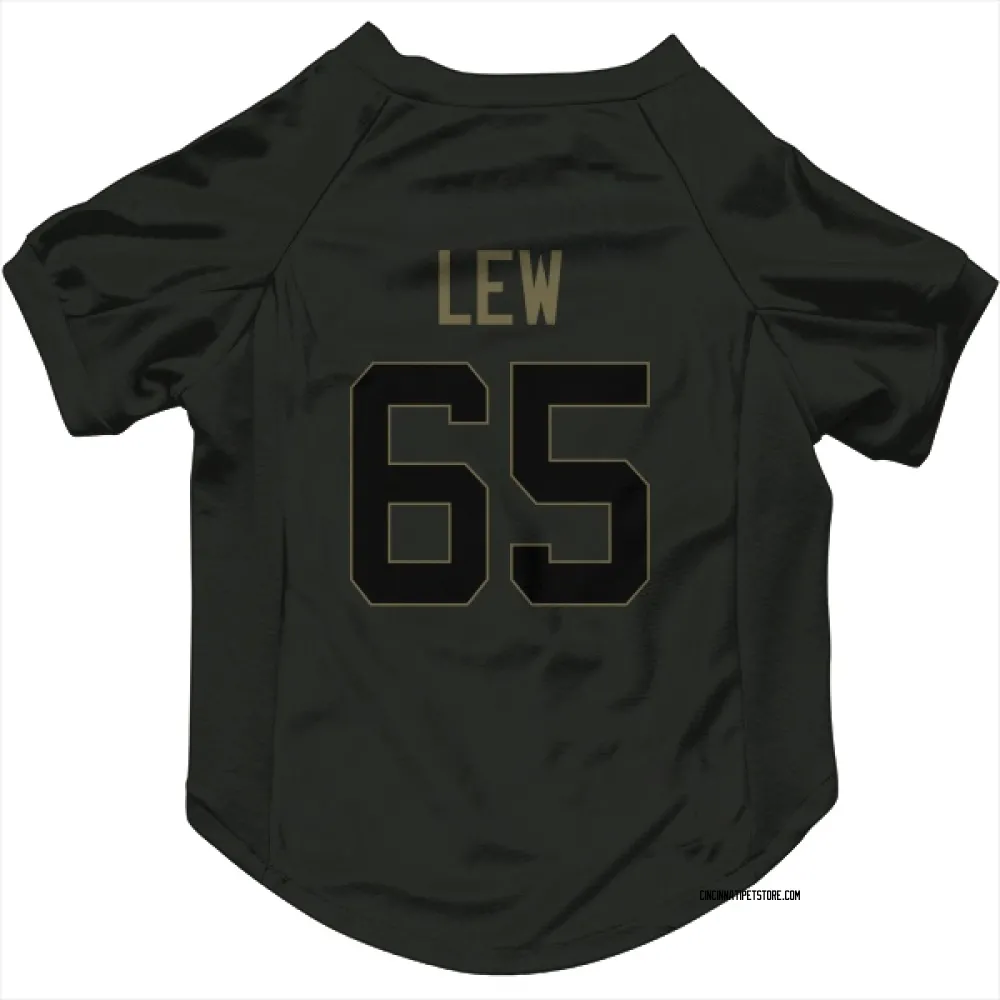 Cincinnati Bengals Connor Lew Black Service Pet Jersey for Dog & Cat