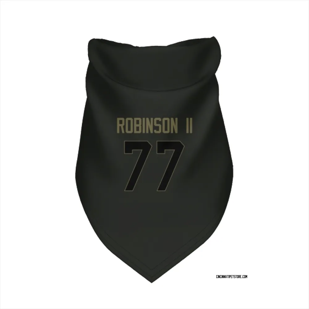 Cincinnati Bengals Corey Robinson II Black Service Pet Bandana for Dog & Cat