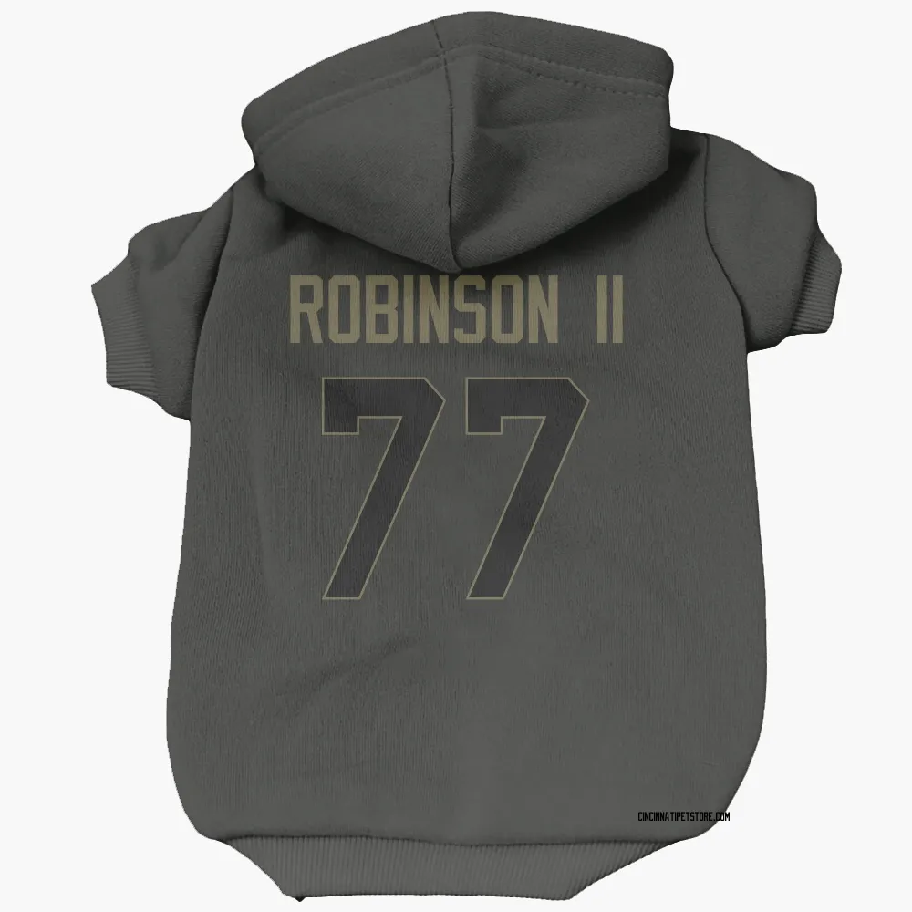 Cincinnati Bengals Corey Robinson II Black Service Pet Hoodie for Dog & Cat