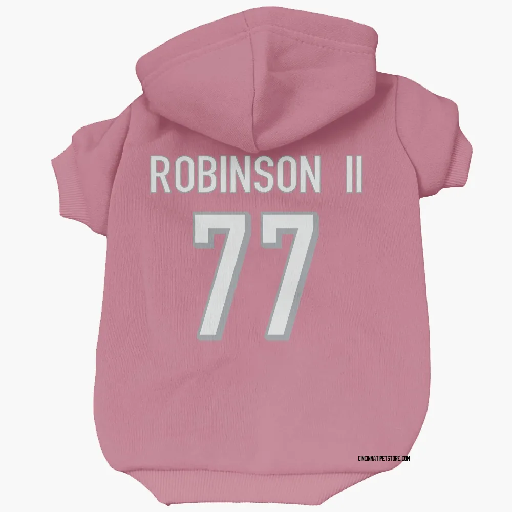 Cincinnati Bengals Corey Robinson II Pink Pet Hoodie for Dog & Cat