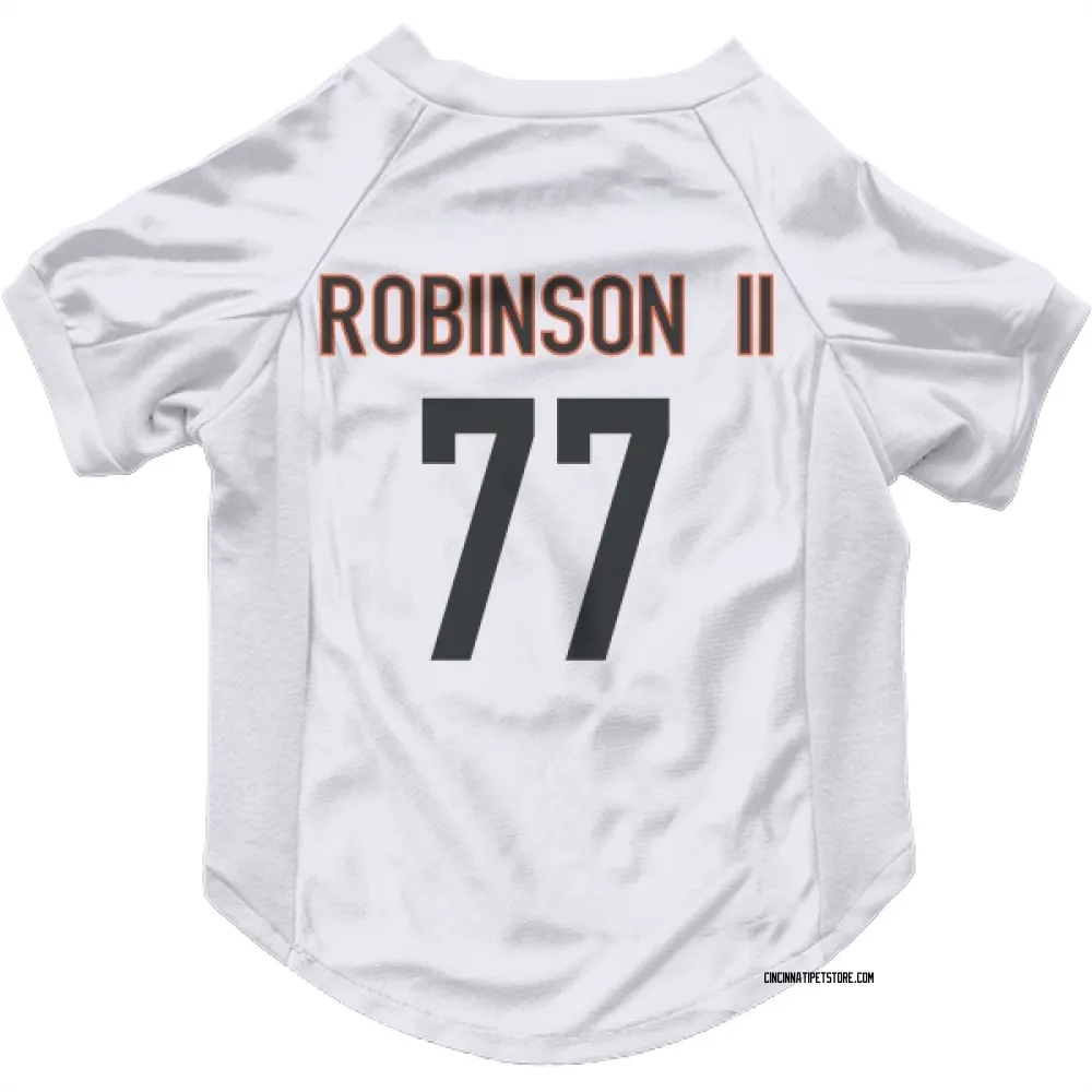 Cincinnati Bengals Corey Robinson II White Pet Jersey for Dog & Cat