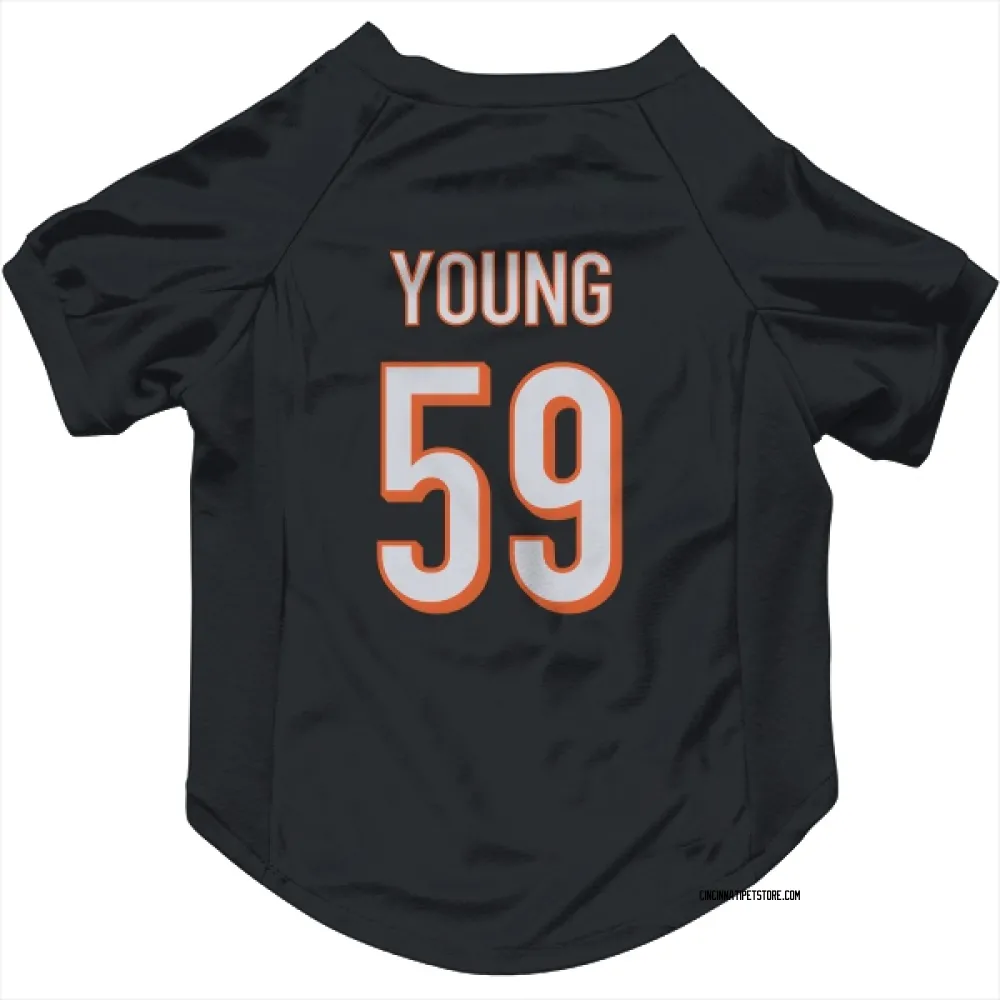 Cincinnati Bengals Craig Young Black Pet Jersey for Dog & Cat