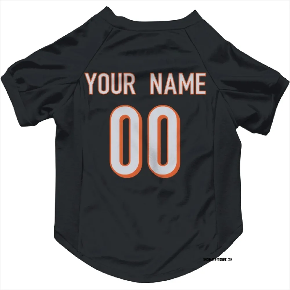 Cincinnati Bengals Custom Black Pet Jersey for Dog & Cat