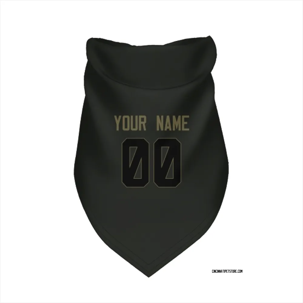 Cincinnati Bengals Custom Black Service Pet Bandana for Dog & Cat