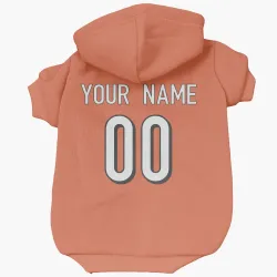 Cincinnati Bengals Custom Orange Pet Hoodie for Dog & Cat
