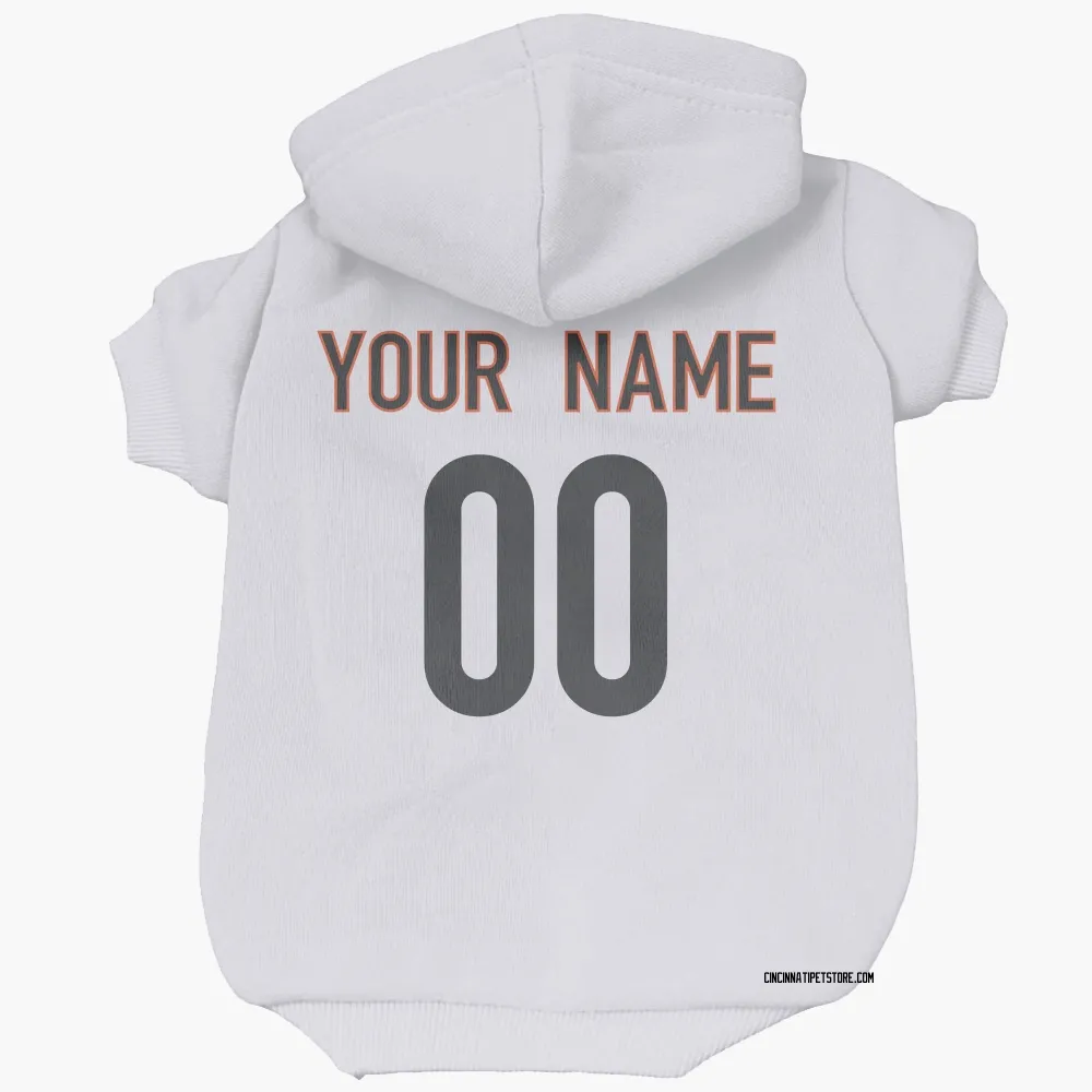 Cincinnati Bengals Custom White Pet Hoodie for Dog & Cat