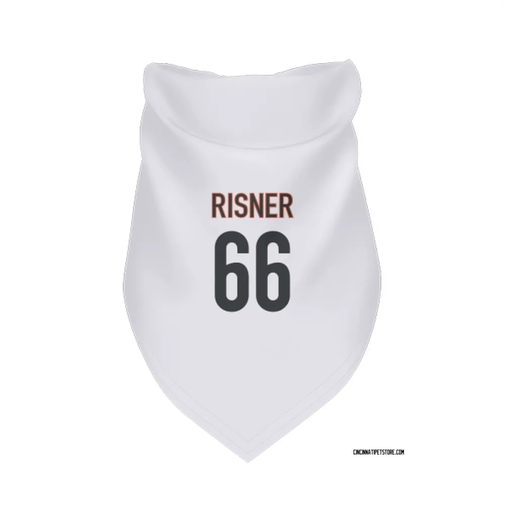 Cincinnati Bengals Dalton Risner White Pet Bandana for Dog & Cat