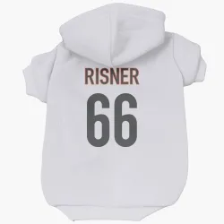 Cincinnati Bengals Dalton Risner White Pet Hoodie for Dog & Cat