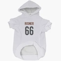 Cincinnati Bengals Dalton Risner White Pet Hoodie for Dog & Cat