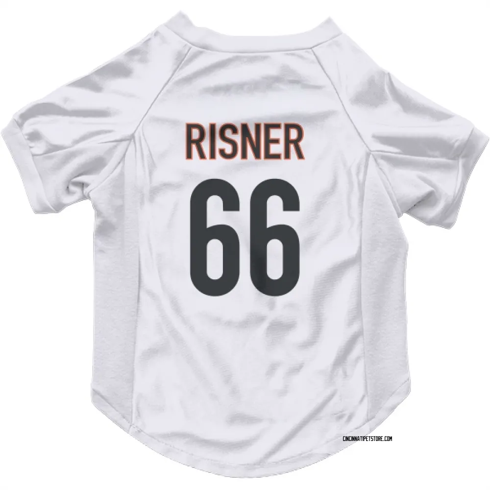 Cincinnati Bengals Dalton Risner White Pet Jersey for Dog & Cat