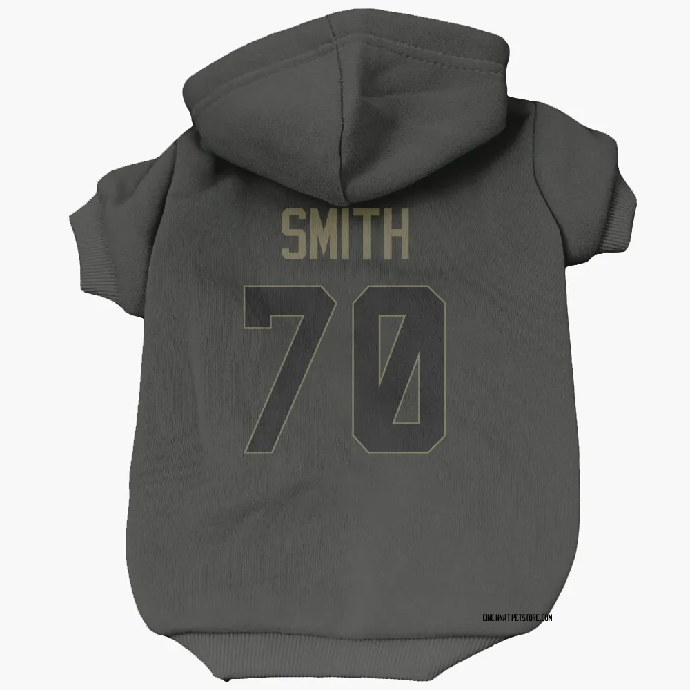 Cincinnati Bengals D'Ante Smith Black Service Pet Hoodie for Dog & Cat