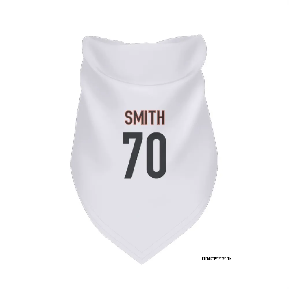 Cincinnati Bengals D'Ante Smith White Pet Bandana for Dog & Cat