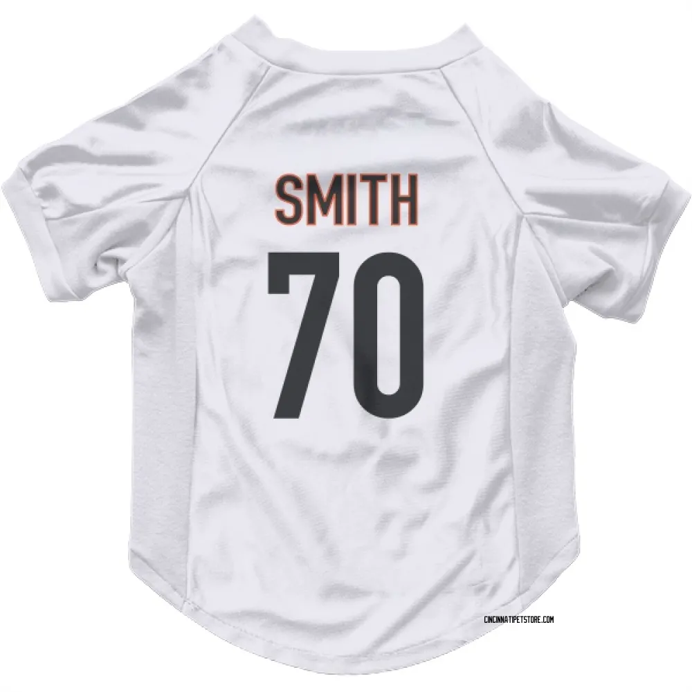 Cincinnati Bengals D'Ante Smith White Pet Jersey for Dog & Cat
