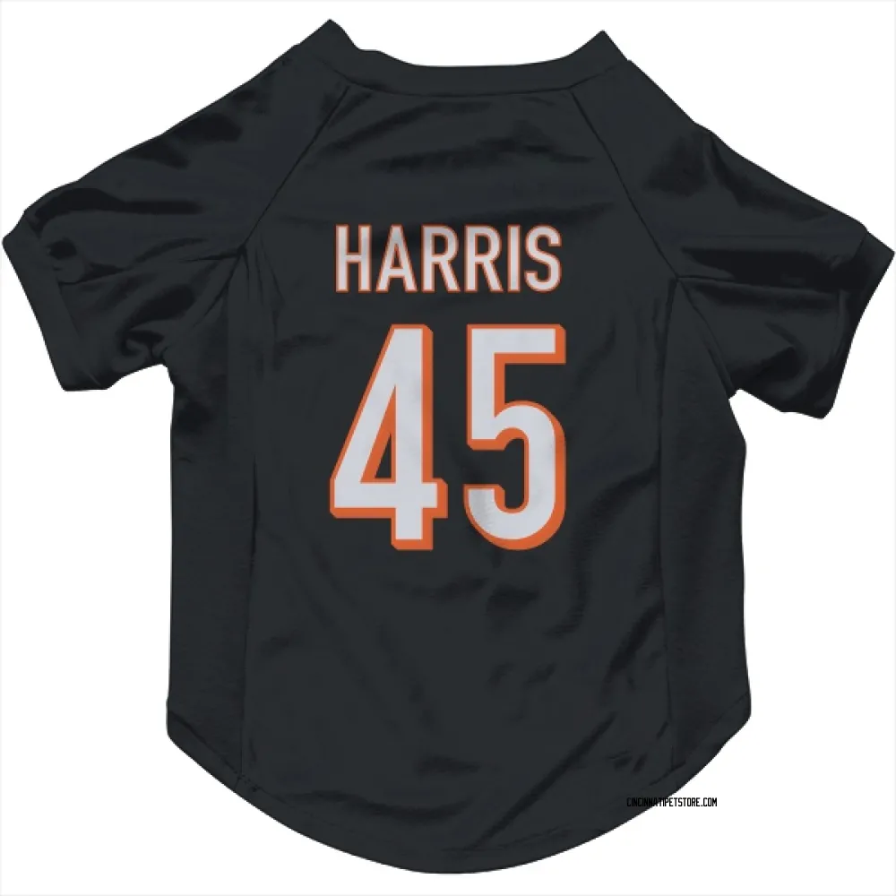 Cincinnati Bengals Darien Harris Black Pet Jersey for Dog & Cat