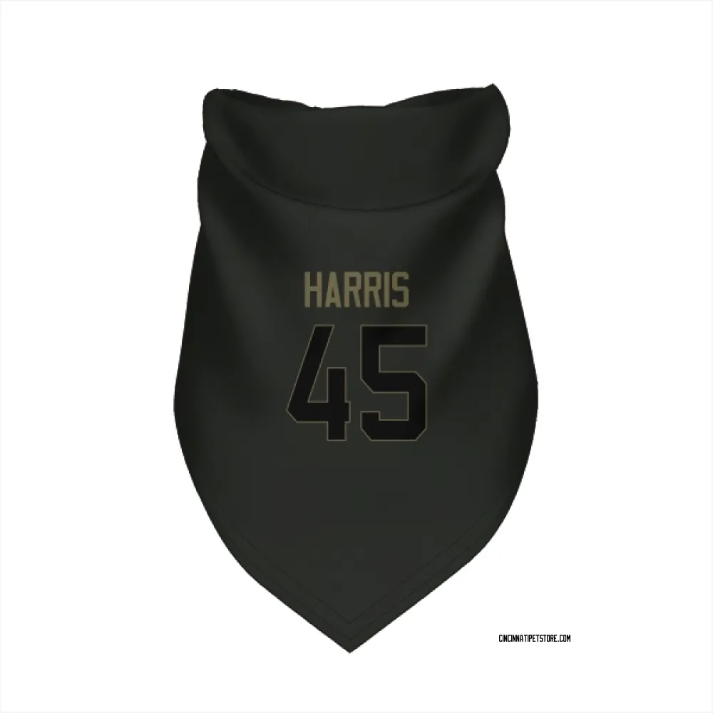 Cincinnati Bengals Darien Harris Black Service Pet Bandana for Dog & Cat
