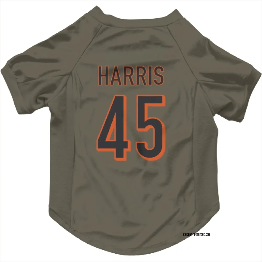 Cincinnati Bengals Darien Harris Olive Pet Jersey for Dog & Cat