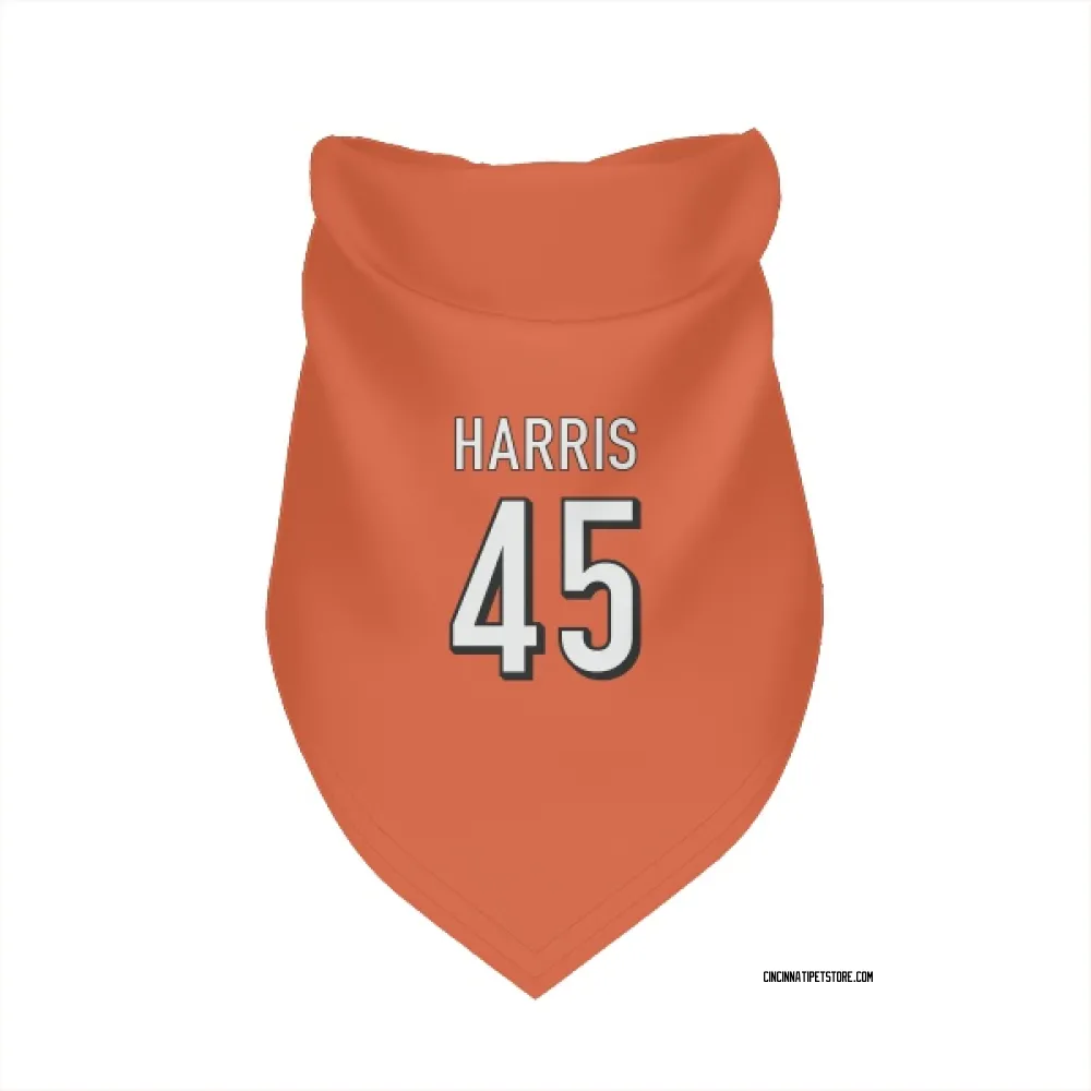 Cincinnati Bengals Darien Harris Orange Pet Bandana for Dog & Cat