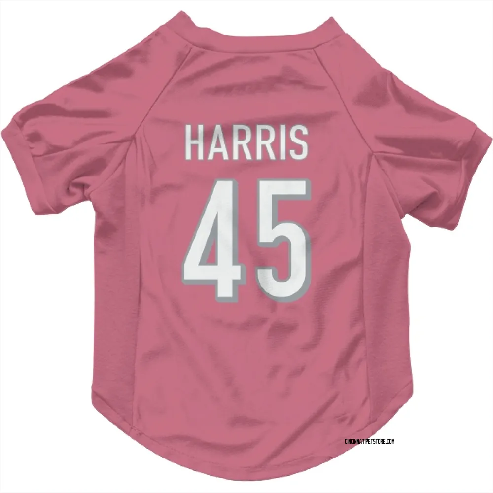 Cincinnati Bengals Darien Harris Pink Pet Jersey for Dog & Cat