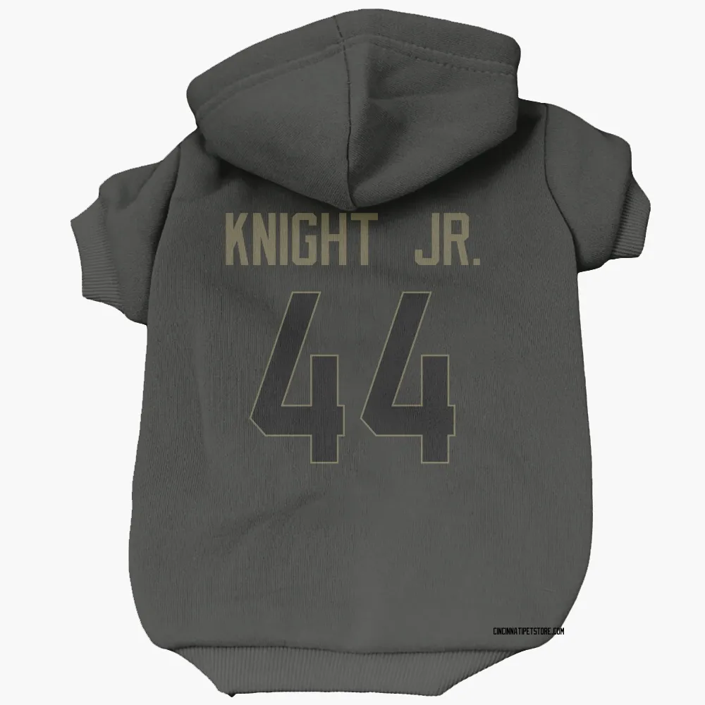 Cincinnati Bengals Demetrius Knight Jr. Black Service Pet Hoodie for Dog & Cat