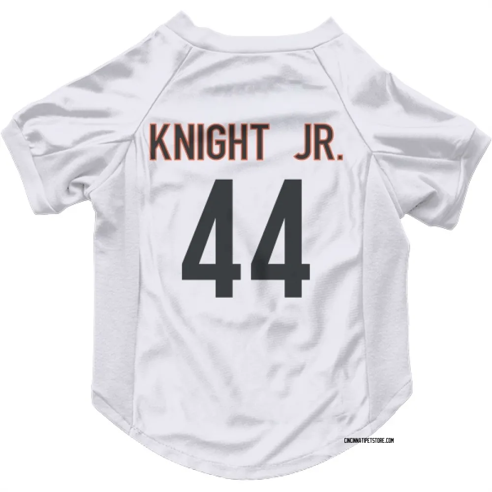 Cincinnati Bengals Demetrius Knight Jr. White Pet Jersey for Dog & Cat