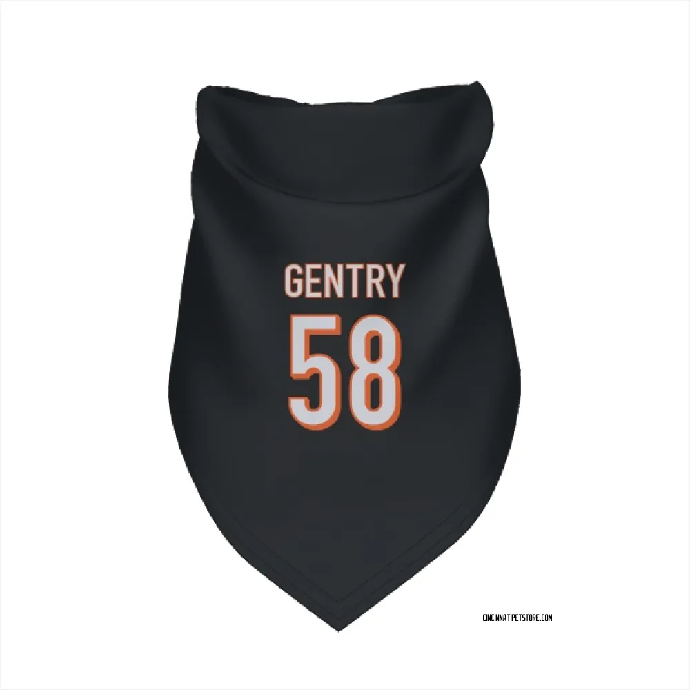 Cincinnati Bengals Eric Gentry Black Pet Bandana for Dog & Cat