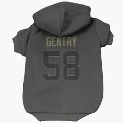 Cincinnati Bengals Eric Gentry Black Service Pet Hoodie for Dog & Cat