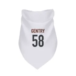 Cincinnati Bengals Eric Gentry White Pet Bandana for Dog & Cat