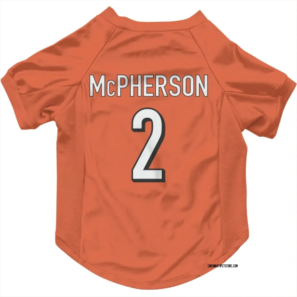 Cincinnati Bengals Evan McPherson Orange Pet Jersey for Dog & Cat