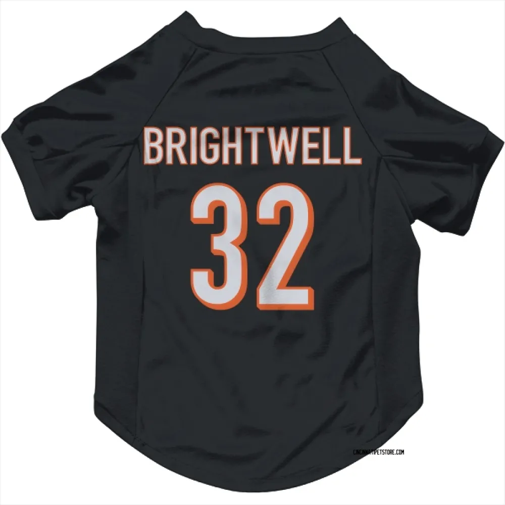 Cincinnati Bengals Gary Brightwell Black Pet Jersey for Dog & Cat