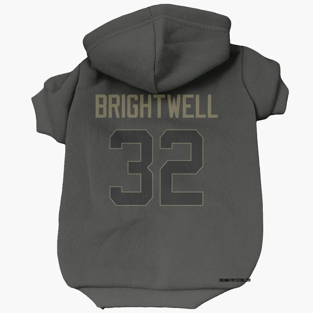 Cincinnati Bengals Gary Brightwell Black Service Pet Hoodie for Dog & Cat