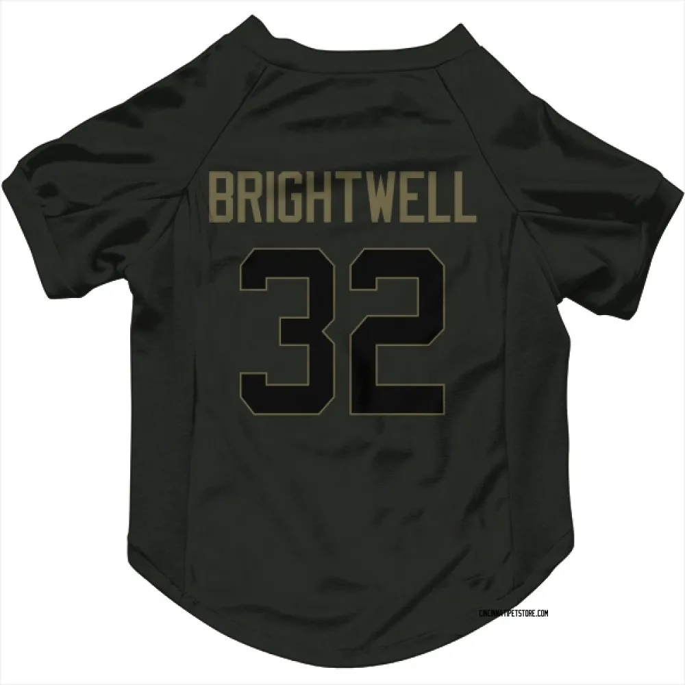 Cincinnati Bengals Gary Brightwell Black Service Pet Jersey for Dog & Cat