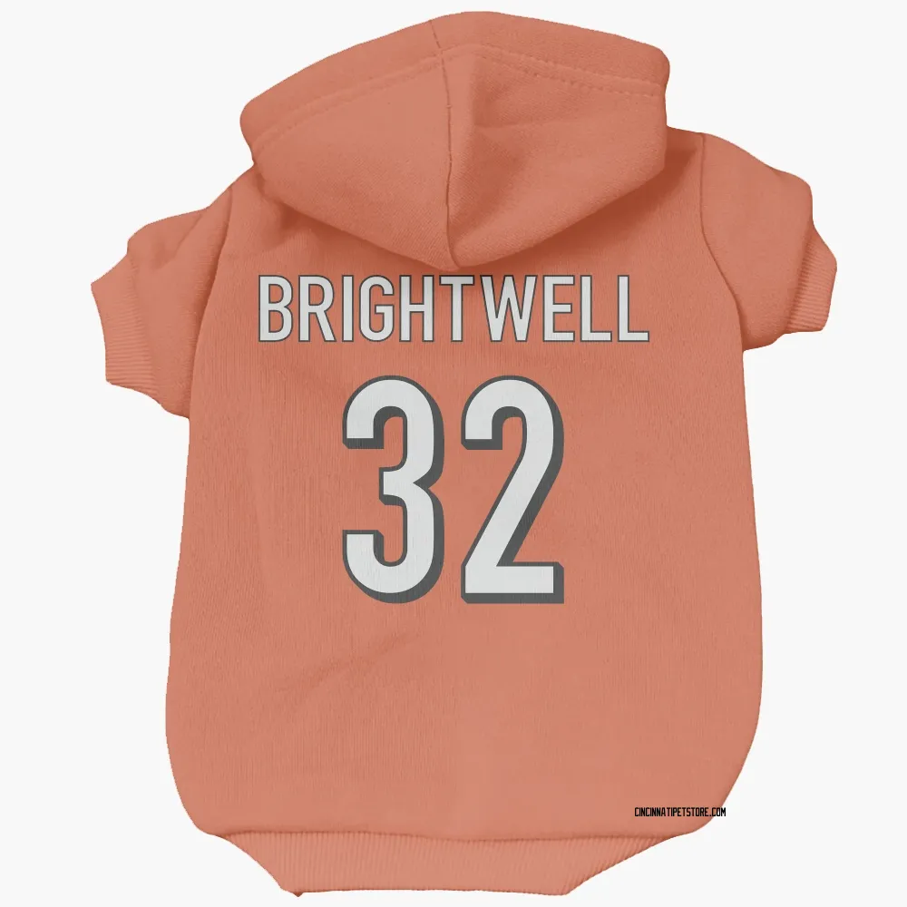 Cincinnati Bengals Gary Brightwell Orange Pet Hoodie for Dog & Cat