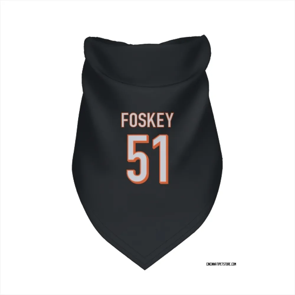 Cincinnati Bengals Isaiah Foskey Black Pet Bandana for Dog & Cat