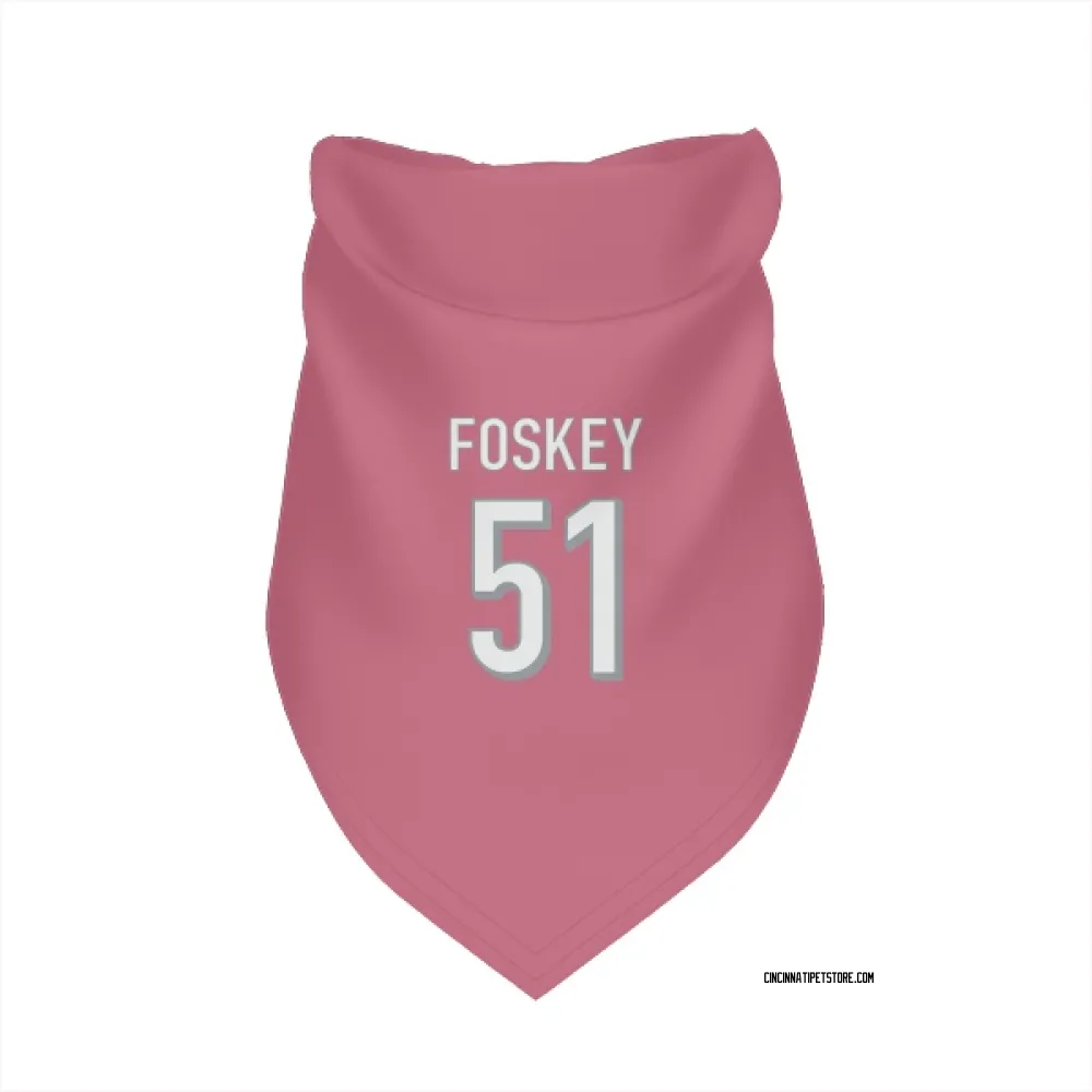 Cincinnati Bengals Isaiah Foskey Pink Pet Bandana for Dog & Cat