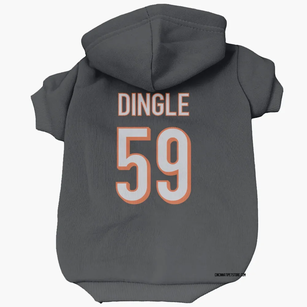 Cincinnati Bengals Jack Dingle Black Pet Hoodie for Dog & Cat