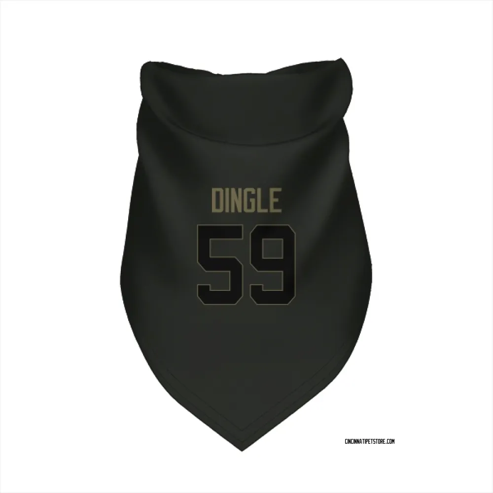 Cincinnati Bengals Jack Dingle Black Service Pet Bandana for Dog & Cat