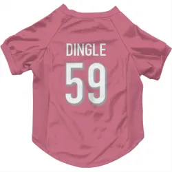 Cincinnati Bengals Jack Dingle Pink Pet Jersey for Dog & Cat