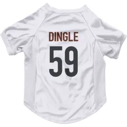 Cincinnati Bengals Jack Dingle White Pet Jersey for Dog & Cat