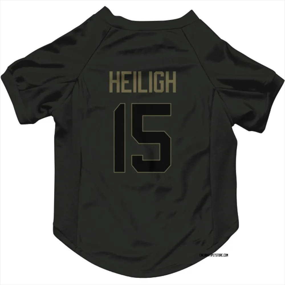 Cincinnati Bengals Jaivon Heiligh Black Service Pet Jersey for Dog & Cat