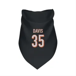 Cincinnati Bengals Jalen Davis Black Pet Bandana for Dog & Cat