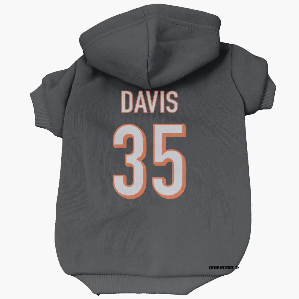 Cincinnati Bengals Jalen Davis Black Pet Hoodie for Dog & Cat