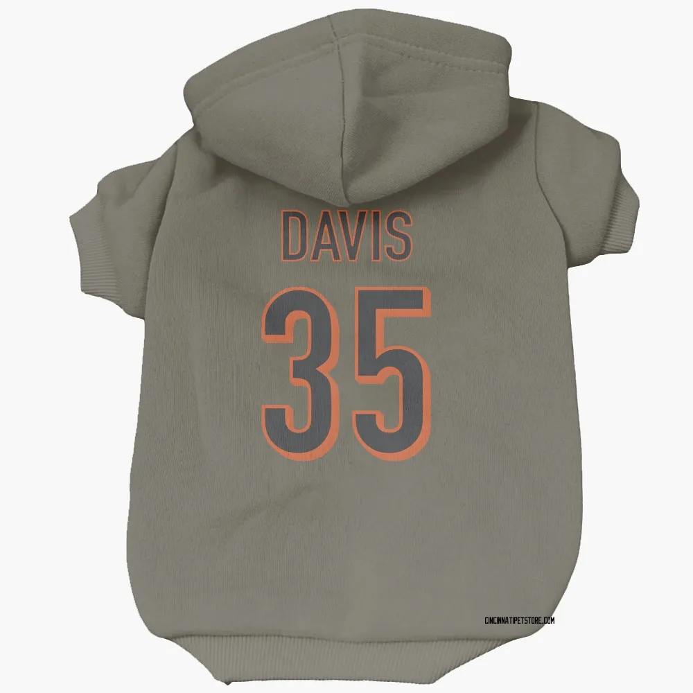 Cincinnati Bengals Jalen Davis Olive Pet Hoodie for Dog & Cat