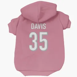 Cincinnati Bengals Jalen Davis Pink Pet Hoodie for Dog & Cat