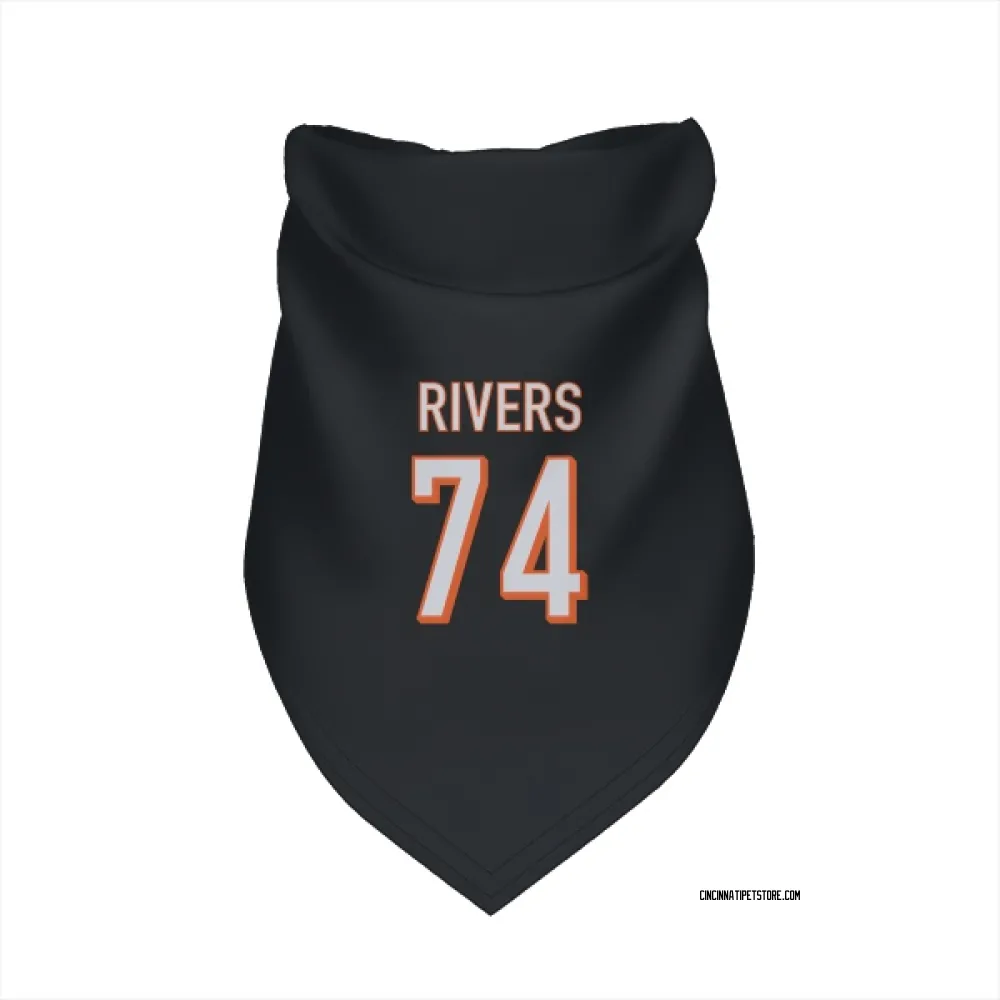 Cincinnati Bengals Jalen Rivers Black Pet Bandana for Dog & Cat