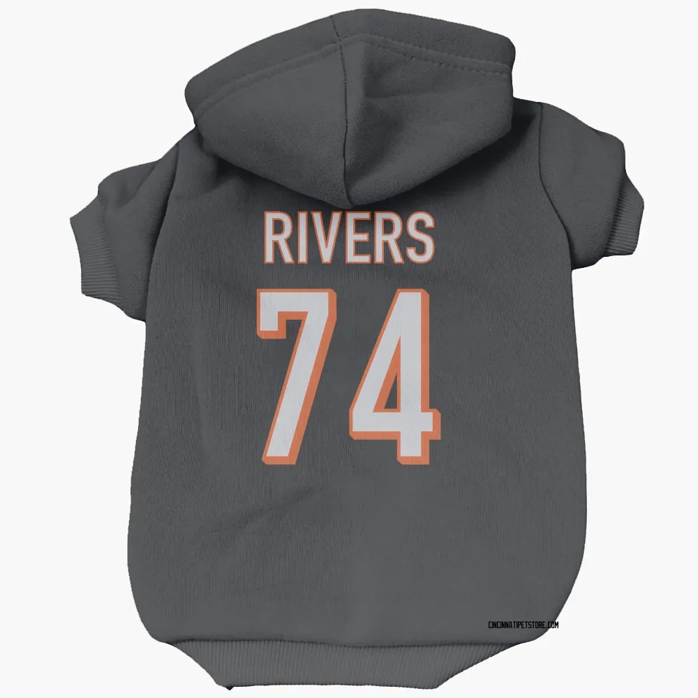 Cincinnati Bengals Jalen Rivers Black Pet Hoodie for Dog & Cat